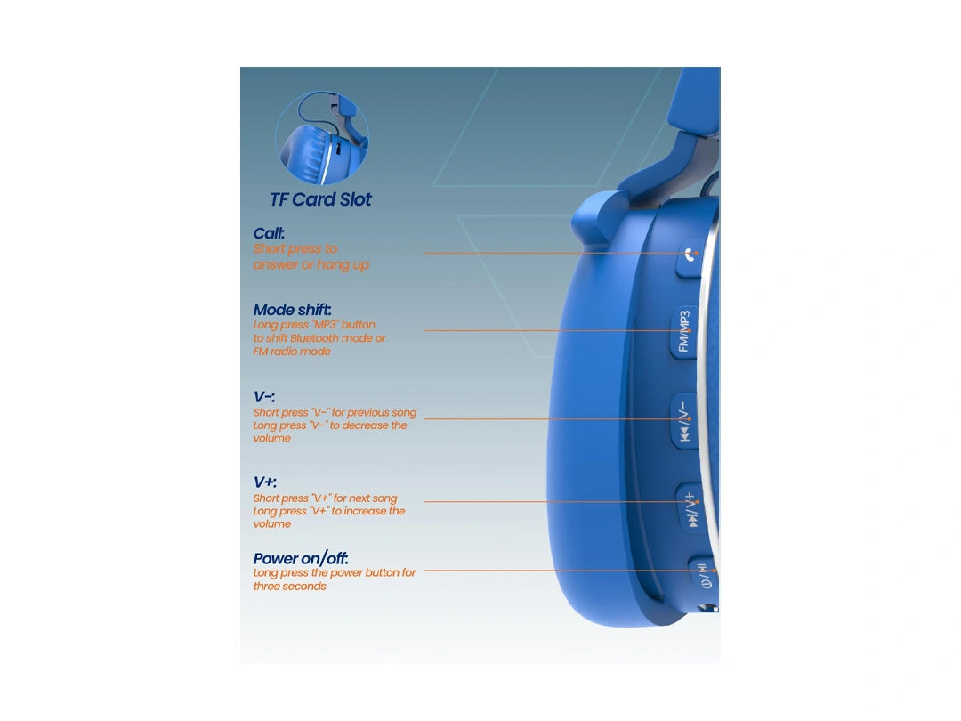 Moxedo Junior Wireless On-Ear Headphones for Kids - Junior Javi in Qatar Moxedo Junior Wireless On-Ear Headphones for Kids - Junior Javi in Qatar
